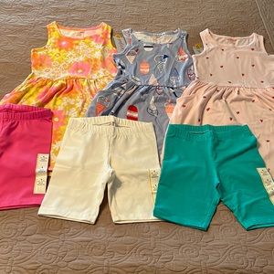 Cat and Jack Dress and Biker Shorts Bundle
